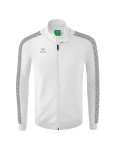 Erima Sportjacke Essential Team Tracktop - bequem, Rippbündchen, Seitentaschen - weiss/grau Herren